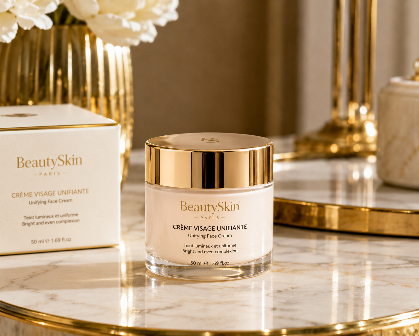 Crème visage unifiante
